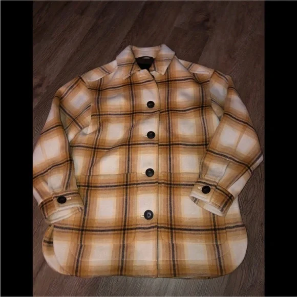 Madewell Walton berean plaid shirt jacket XS - Picture 2 of 3